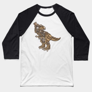 Steampunk Tyrannosaurus Baseball T-Shirt